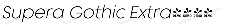 Supera Gothic Extra字体转换